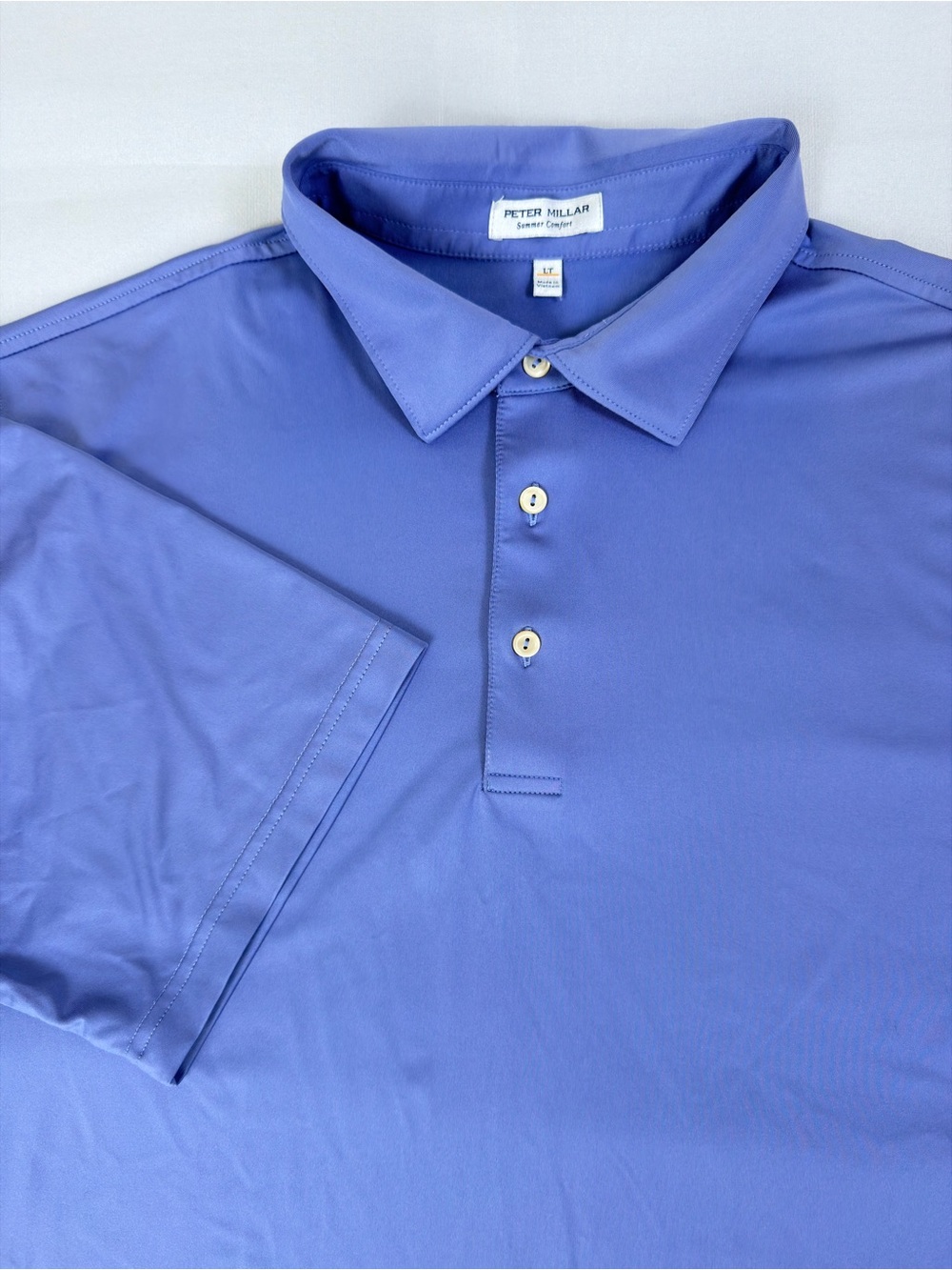Peter Millar Summer Comfort Men's Lavender-Blue Performance Polo